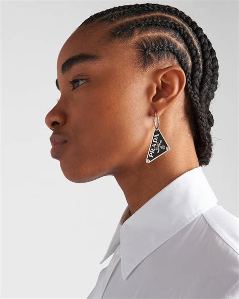 Prada Symbole Pendant Earring